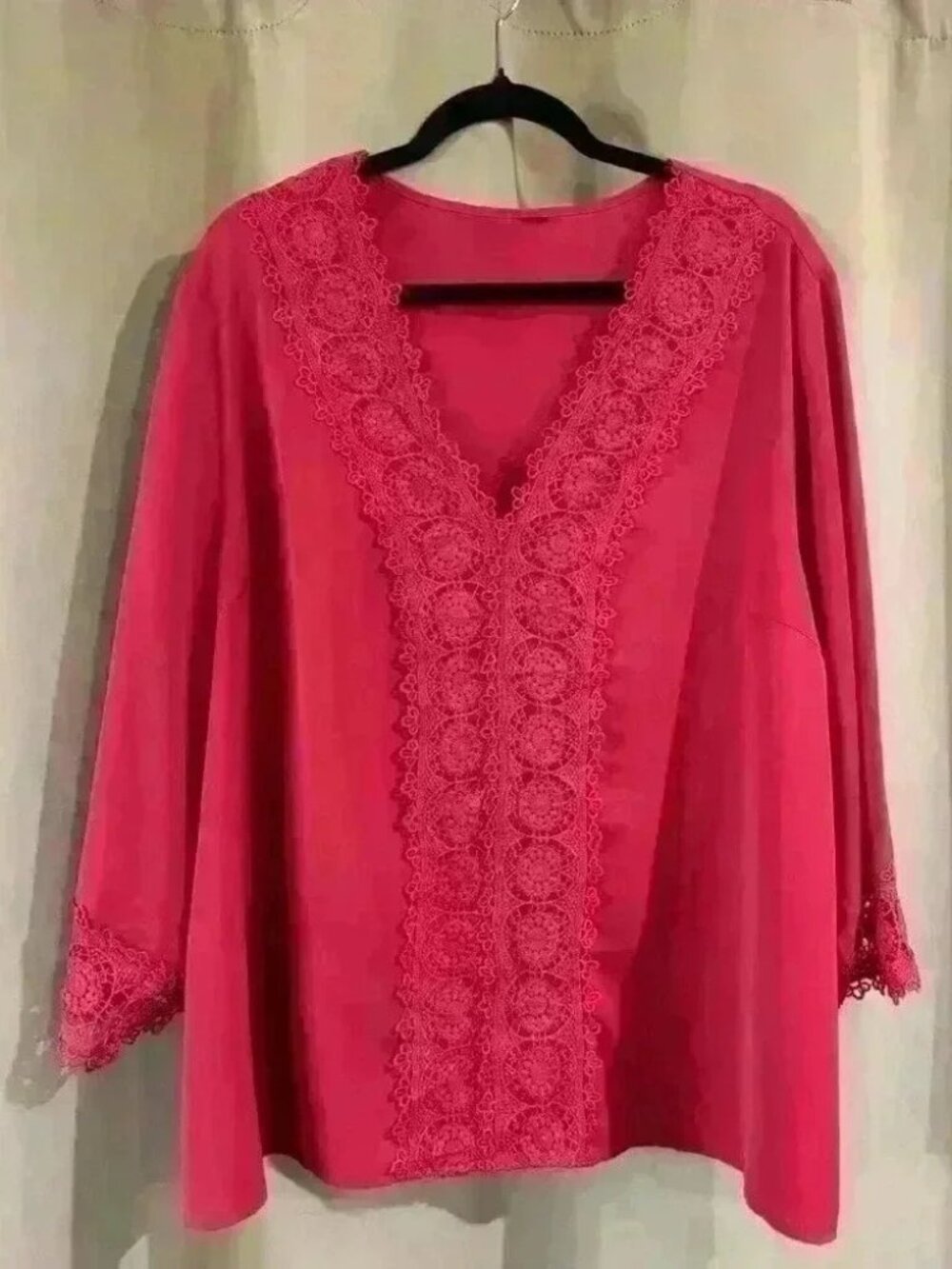 Women’s 3/4 Sleeves Pink Blouse